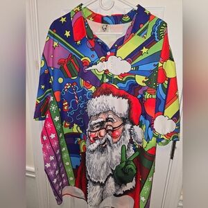 Psychedelic Santa Hawaiian Shirt Hardaddy
